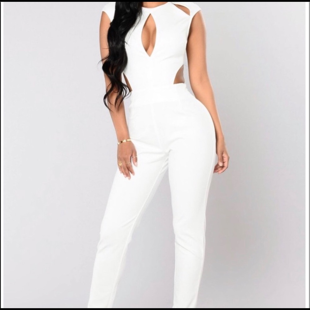 Ivory jumpsuit NWT